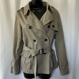 J Peterman Double Breasted Short Trench 8